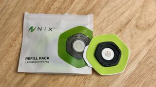 The Nix Biosensor and sticker bag filling